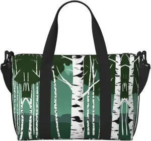 Birch Trees Duffel Bags for Traveling - Lightweight Personal Item Travel Bags, Gym Bags for Men and Women