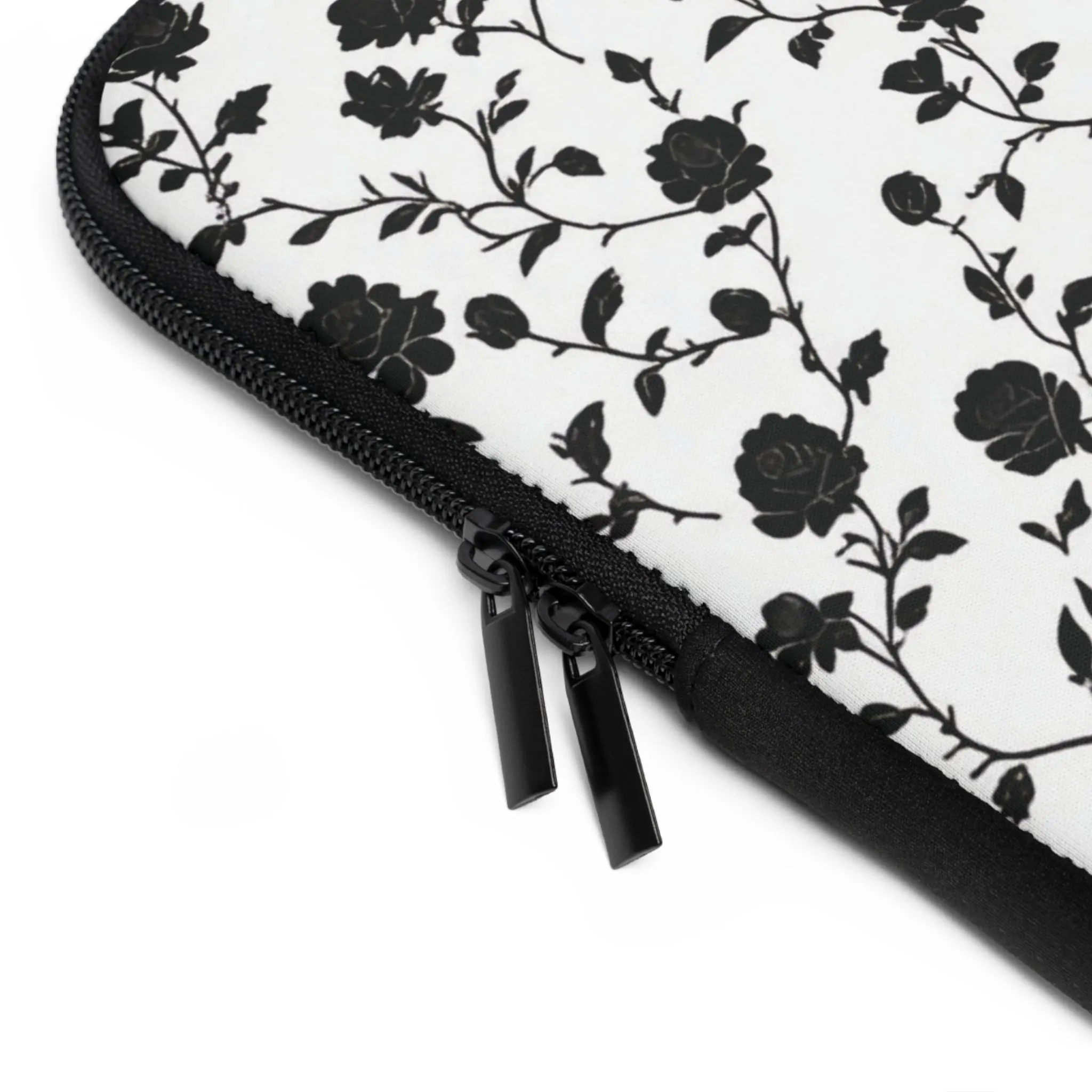 Black Rose Laptop Protection Sleeve