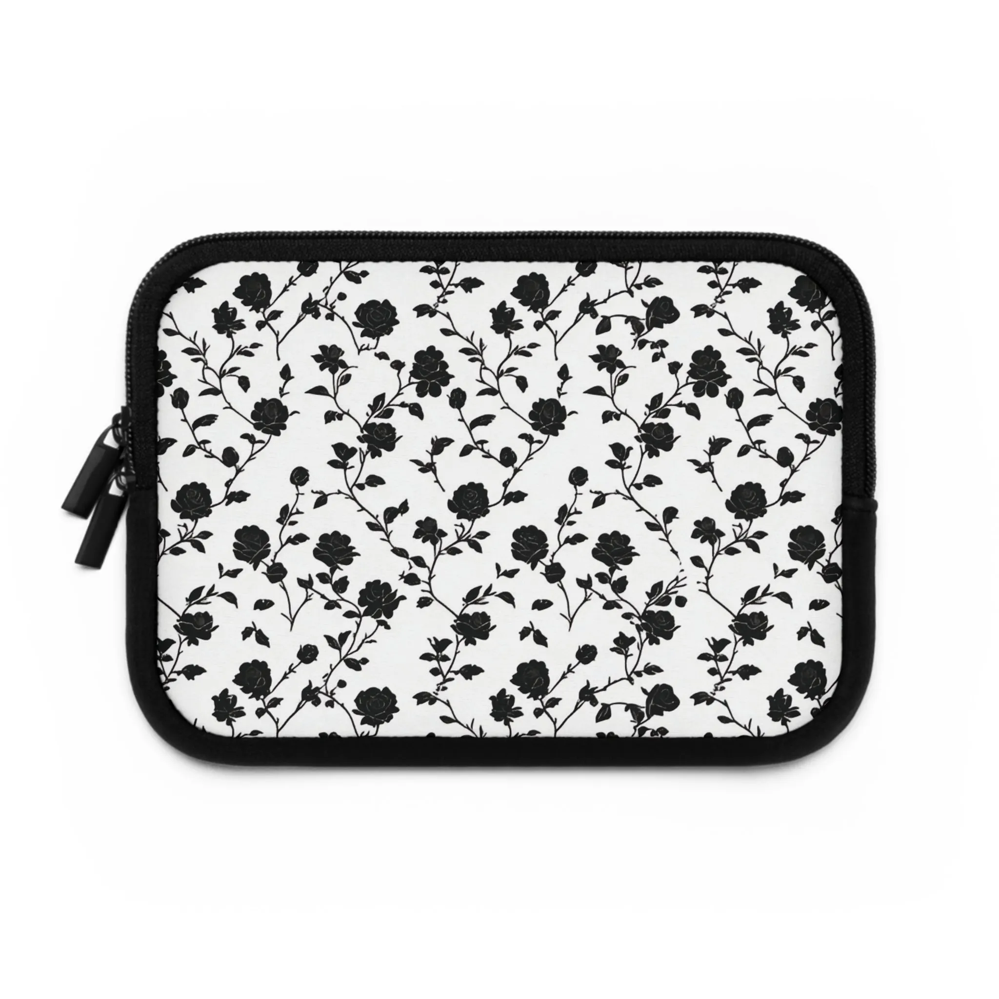 Black Rose Laptop Protection Sleeve