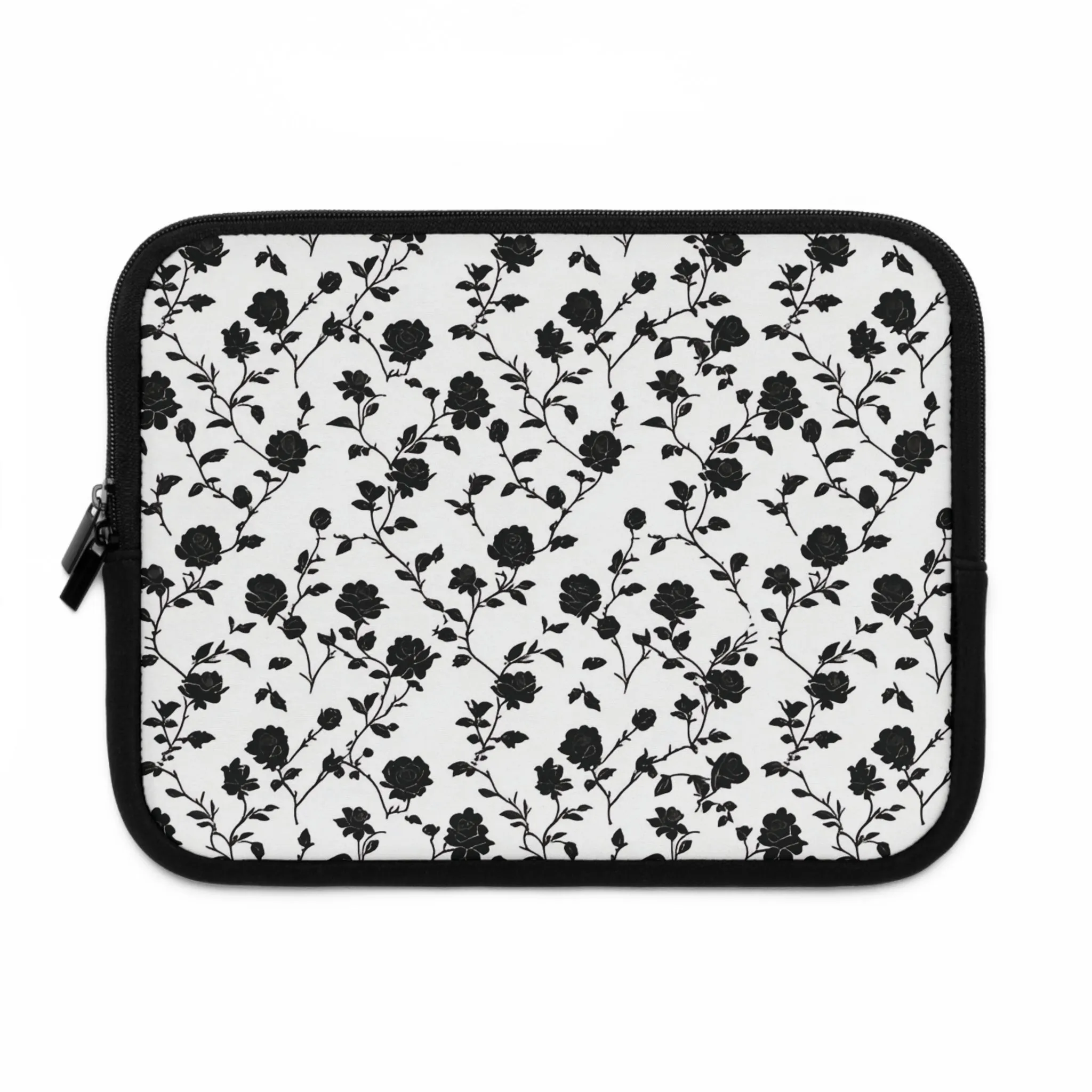 Black Rose Laptop Protection Sleeve