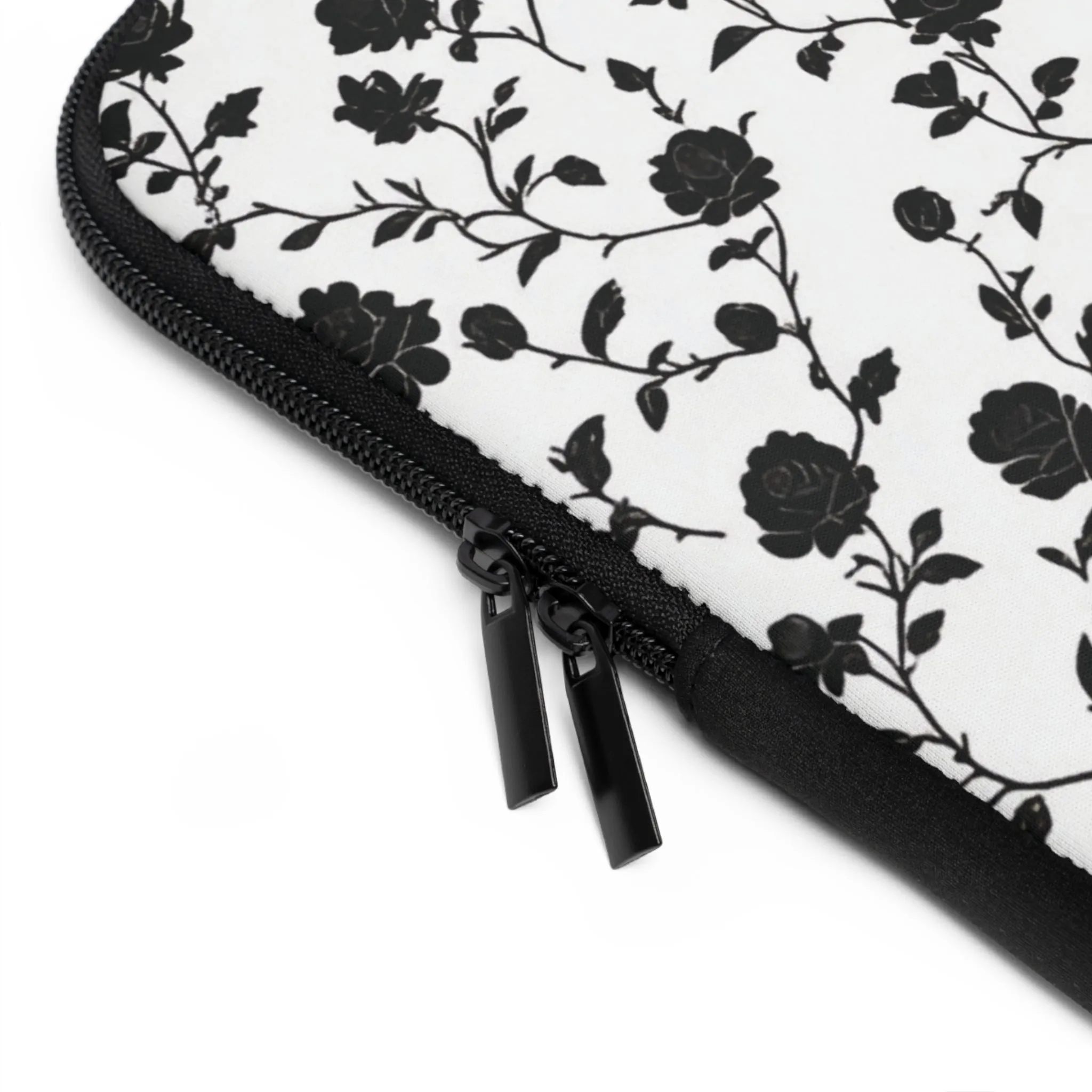 Black Rose Laptop Protection Sleeve