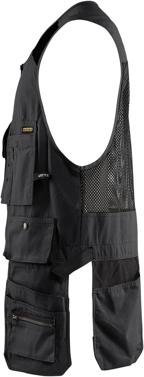 Blaklader Men's RipStop Kangaroo Mesh Work Vest with Utility Pockets