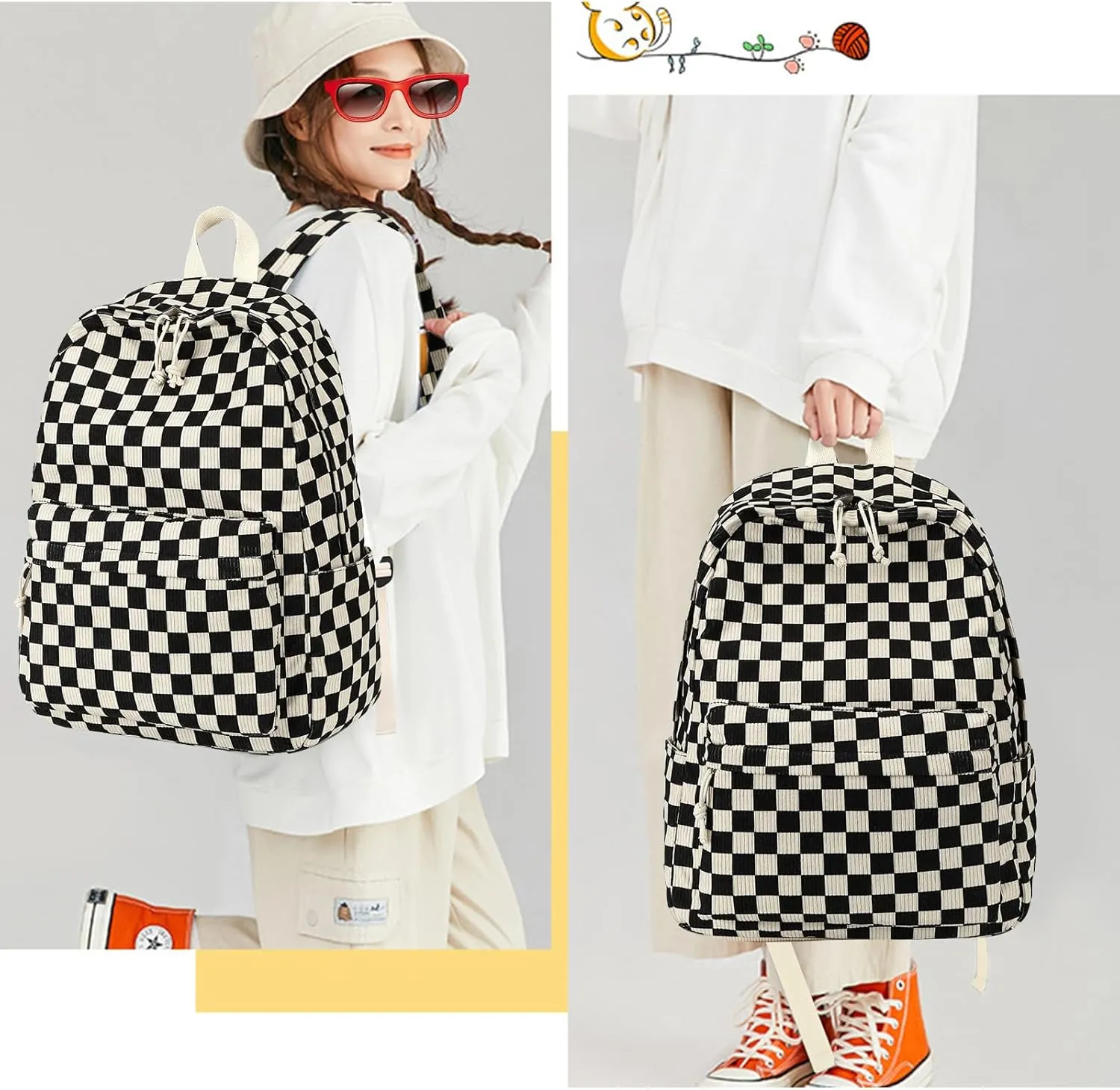 Bluboon Backpack for Girls Kids Preschool Backpack with Lunch Box Kindergarten Bookbag Toddler School Bags Set