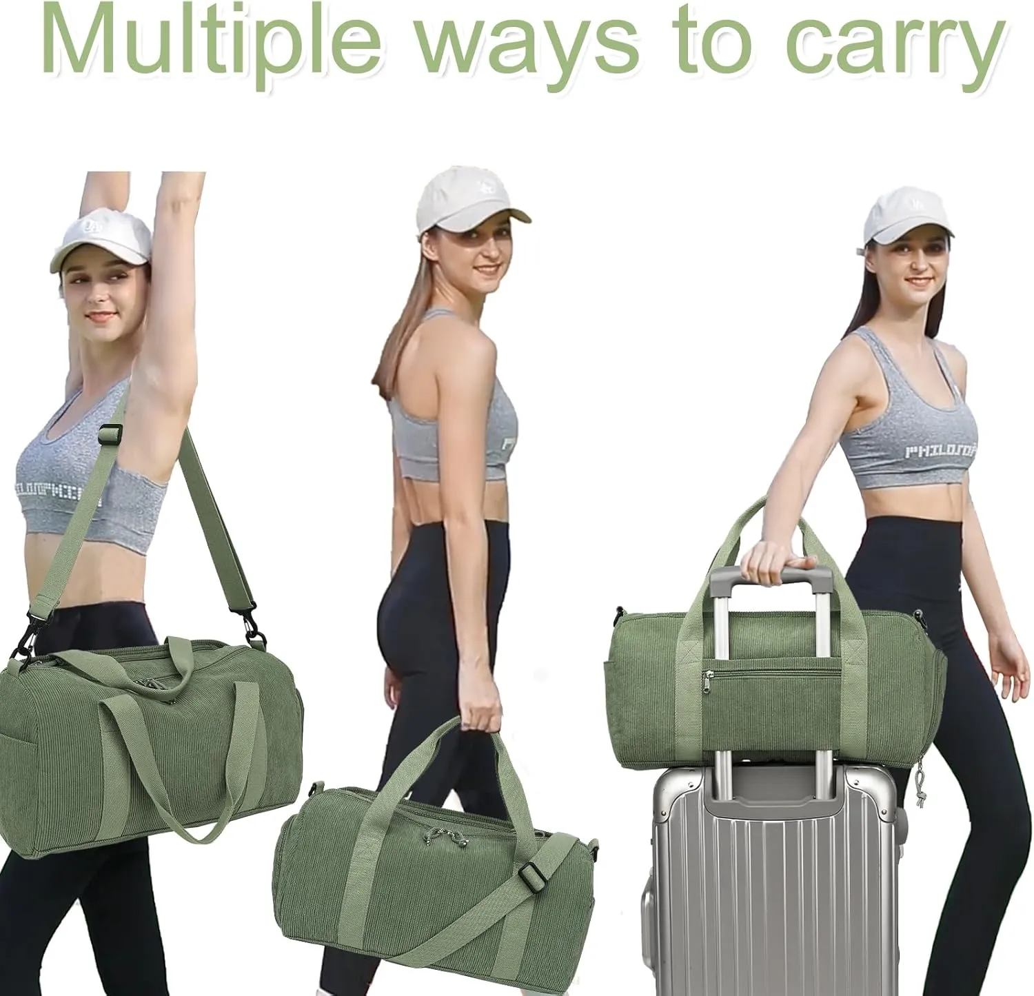 BLUBOON Duffle Bag Girls Kids Cute Gym Bag with Shoes Compartment & Wet Separation Waterproof Sports Overnight Travel Bag