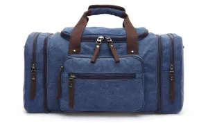 BlueVintage Canvas Gym Duffel unisex Travel Tote Bag