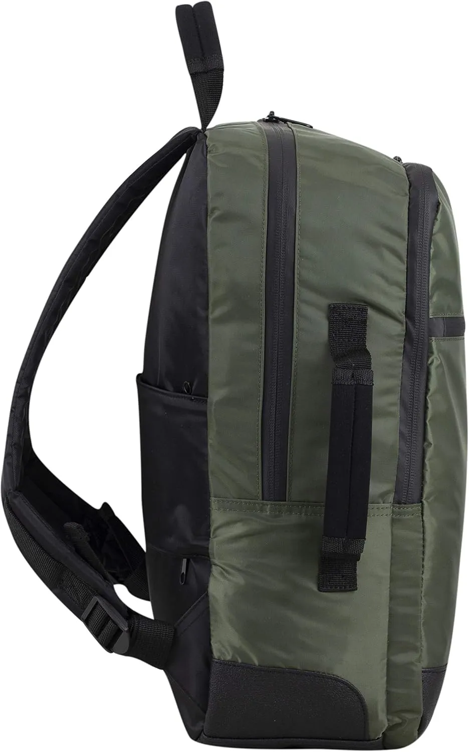 BODHI Business Class Backpack Briefcase With Trolley Sleeve, Army Green