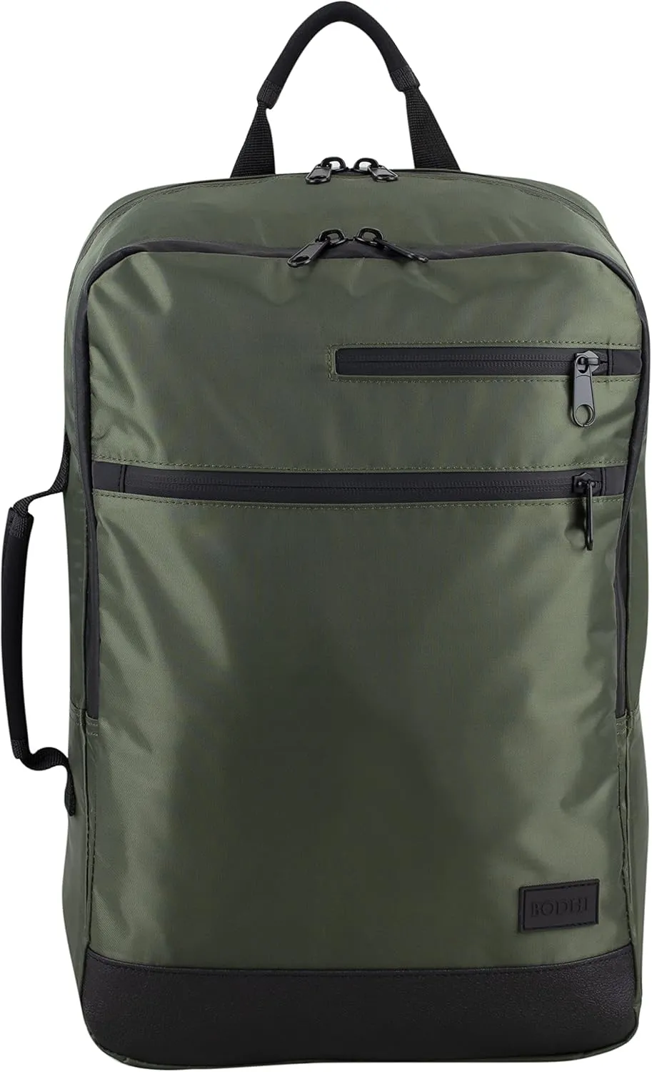 BODHI Business Class Backpack Briefcase With Trolley Sleeve, Army Green