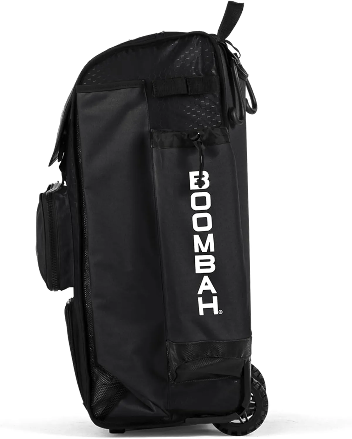 Boombah Rolling Catcher's Superpack Baseball/Softball Gear Bag - 23-1/2" x 13-1/2" x 9-1/2" - Multiple Colors - Telescopic Handle and Holds 4 Bats - Wheeled Version