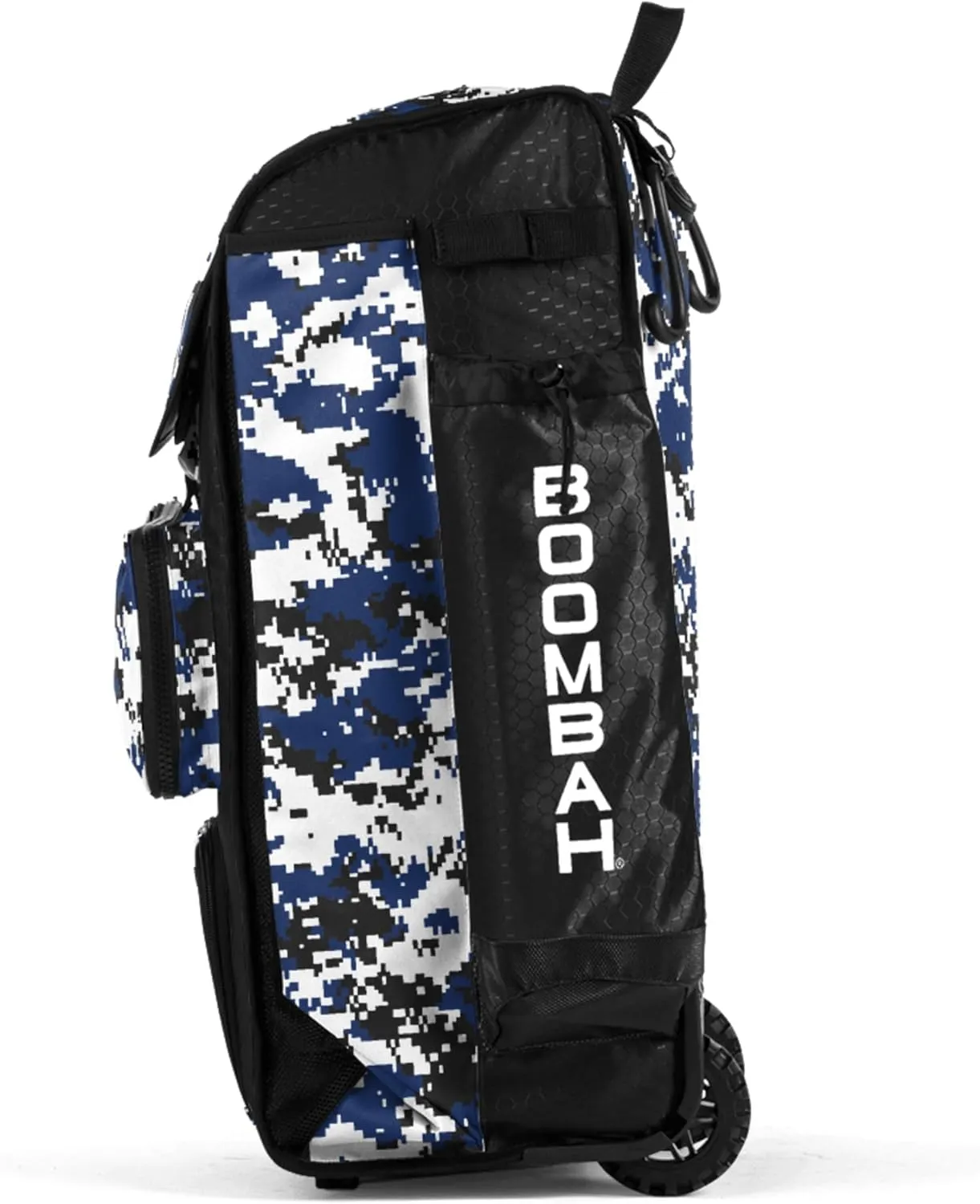Boombah Rolling Catchers Superpack Baseball/Softball Gear Bag Digital Camo - 23-1/2" x 13-1/2" x 9-1/2" - Multiple Colors - Telescopic Handle and Holds 4 Bats - Wheeled Version