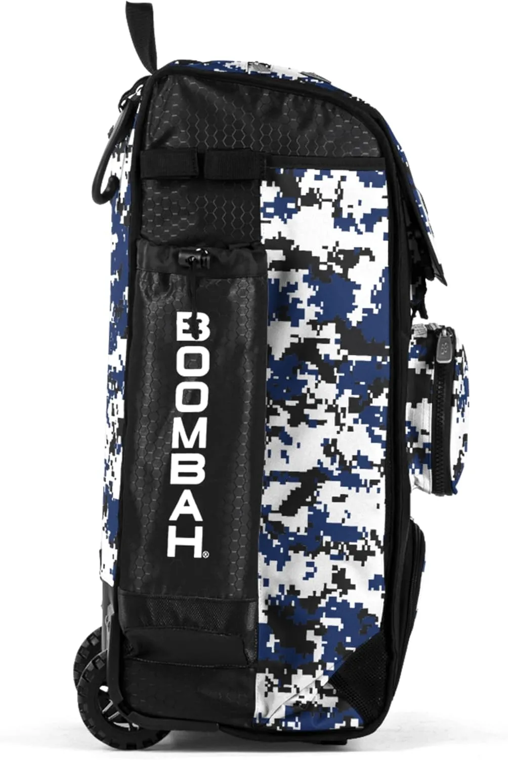 Boombah Rolling Catchers Superpack Baseball/Softball Gear Bag Digital Camo - 23-1/2" x 13-1/2" x 9-1/2" - Multiple Colors - Telescopic Handle and Holds 4 Bats - Wheeled Version