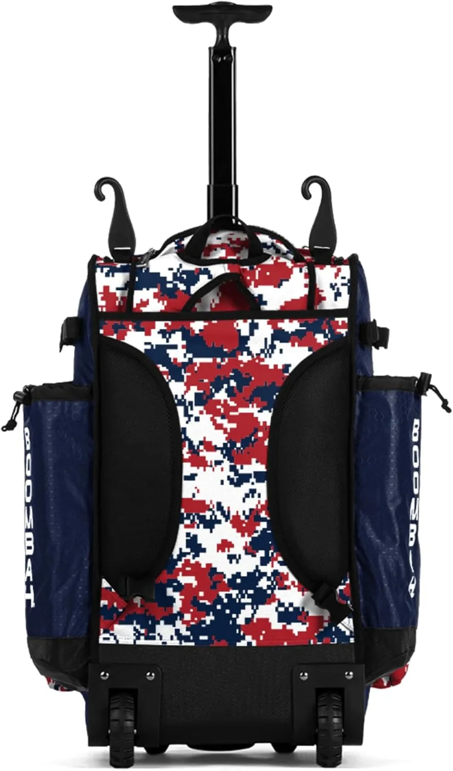 Boombah Superpack Hybrid Rolling Bat Bag Digital Camo - Multiple Colors - Wheeled & Backpack Version