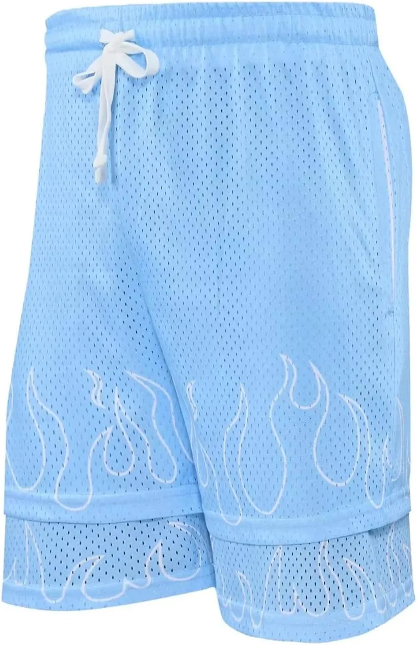 BOOMLEMON Men's Basketball Shorts Gym Workout Athletic Running Shorts Mesh Graphic Print Casual Short Pants