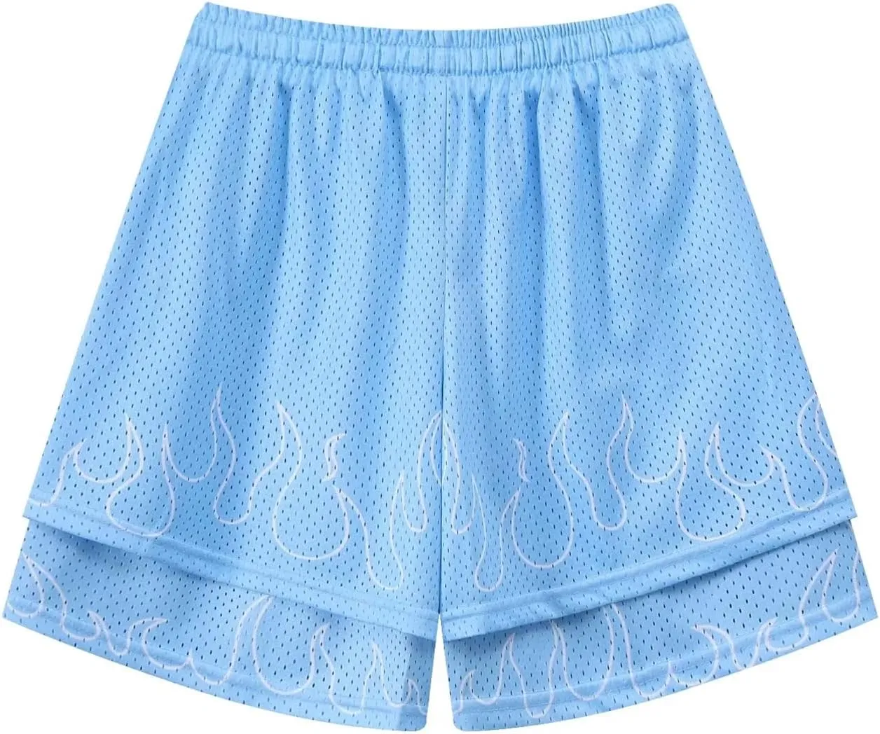 BOOMLEMON Men's Basketball Shorts Gym Workout Athletic Running Shorts Mesh Graphic Print Casual Short Pants