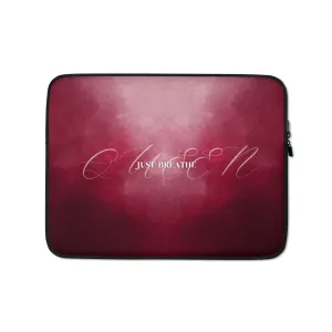 Breathe - Burgundy Laptop Sleeve