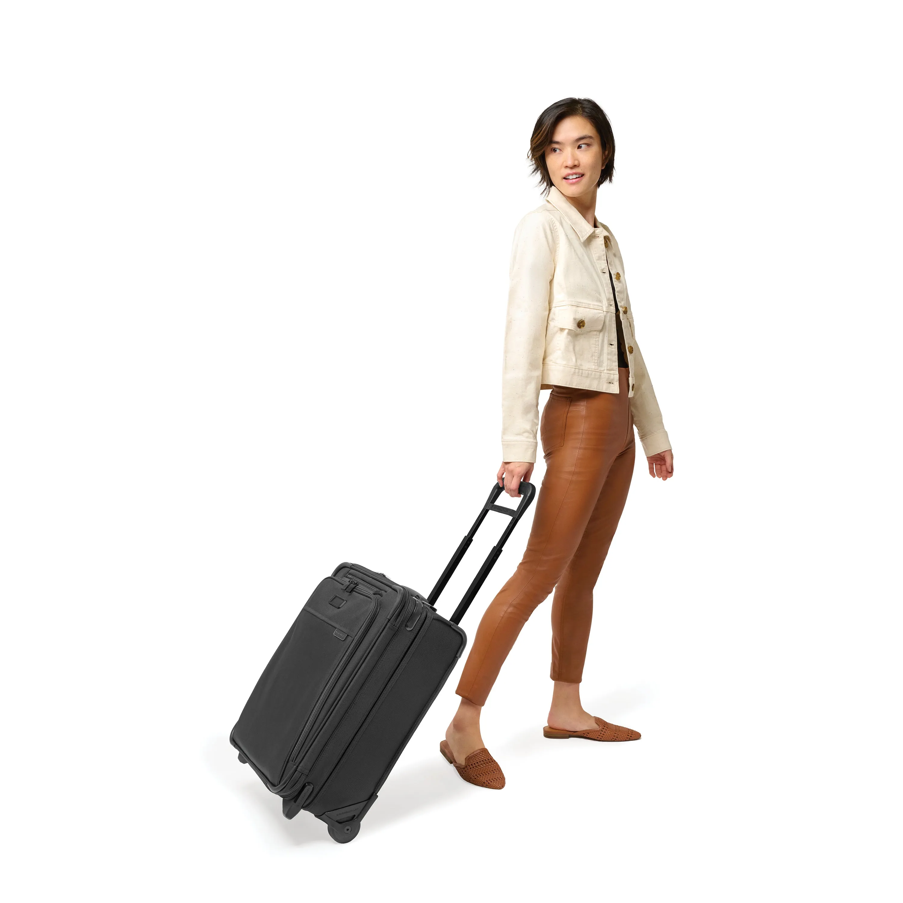 Briggs & Riley Baseline 21” Global 2-Wheel Softsided Carry-On with Suiter (Free Monogram)- BLU121CXW