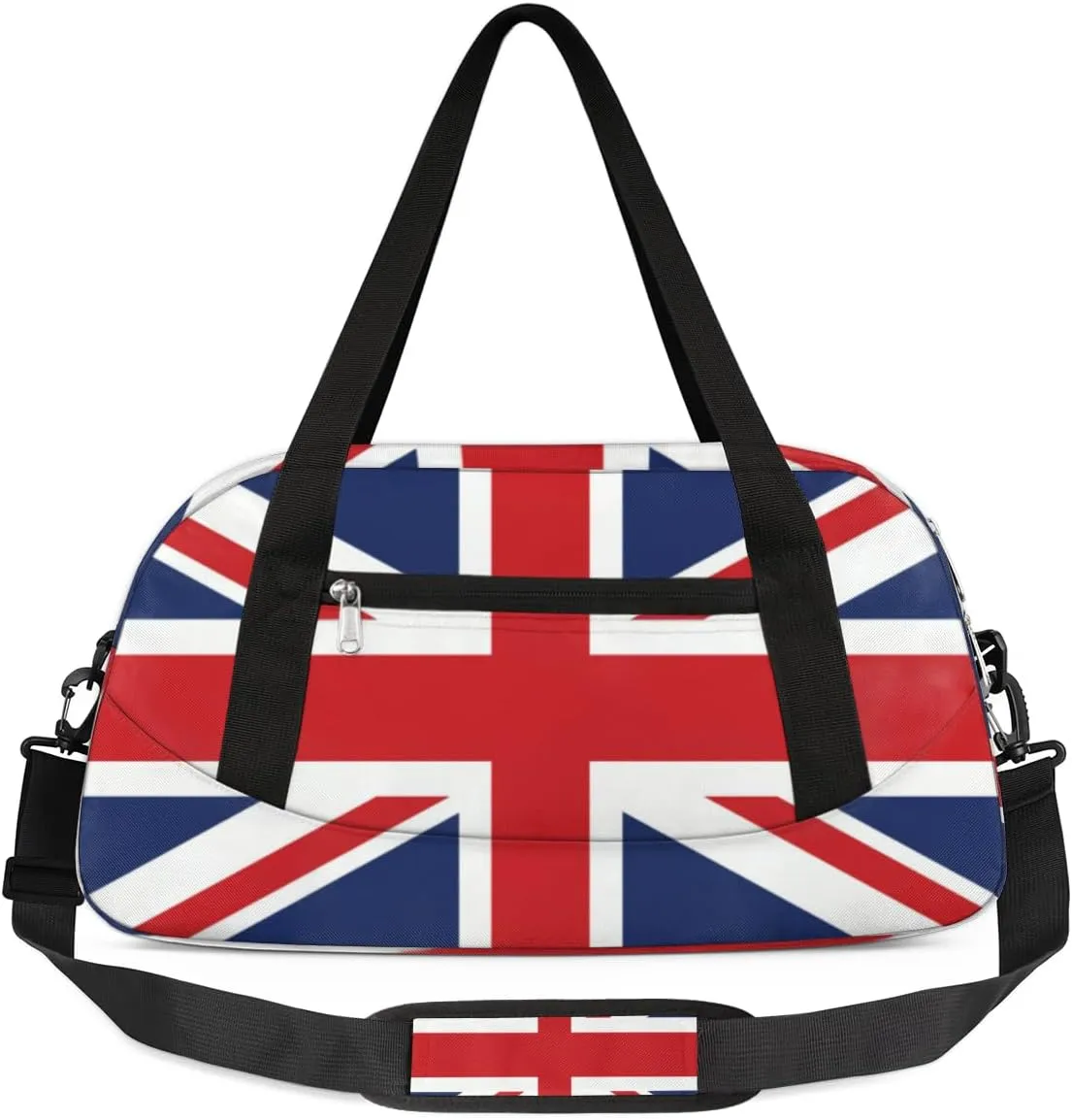 British Flag Duffel Bag for Women Men Travel Bag Small Gym Bag Waterproof Workout Overnight Tote Bag for Sport Dance Weekend Yoga