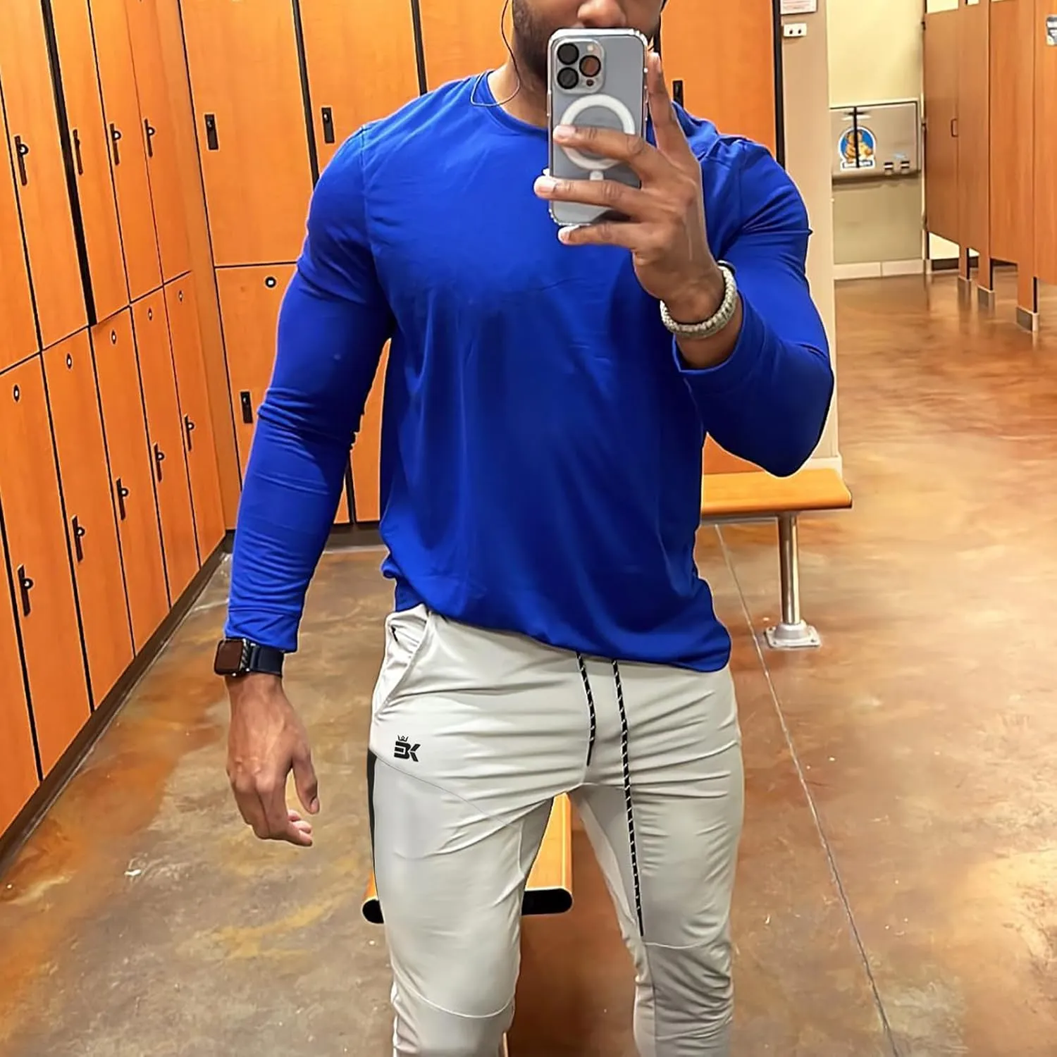 BROKIG Mens Tapered Gym Joggers,Men's Lightweight Jogging Pants Quick Dry Casual Athletic Running Workout with Pockets
