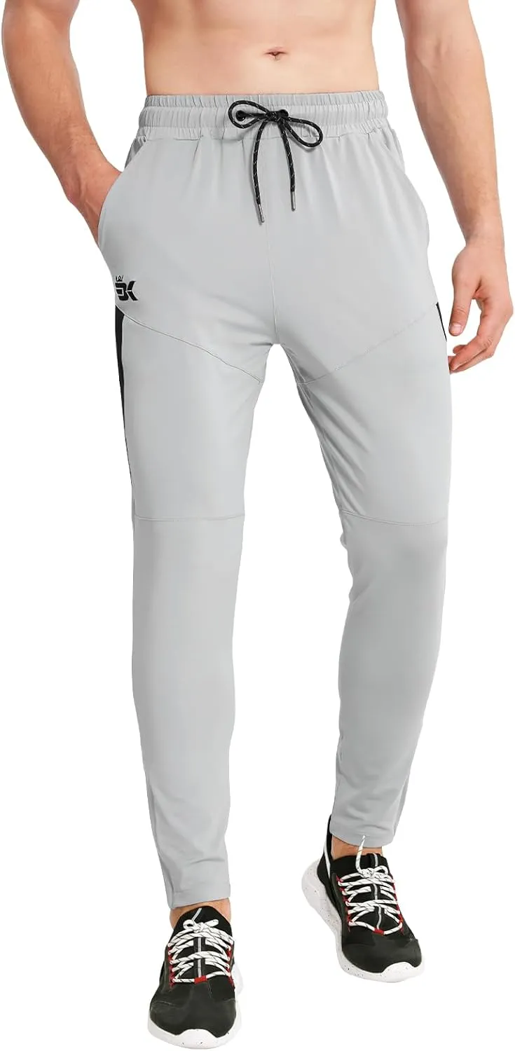 BROKIG Mens Tapered Gym Joggers,Men's Lightweight Jogging Pants Quick Dry Casual Athletic Running Workout with Pockets