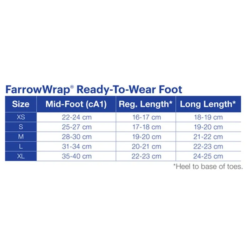 BX/1 JOBST FARROWWRAP CLASSIC READY-TO-WEAR FOOTPIECE 30-40 MMHG, SMALL REGULAR, TAN