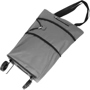 Cabilock Wheels Compact Folding Tote Oxford Cloth Pvc Multifunctional Shopping Cart