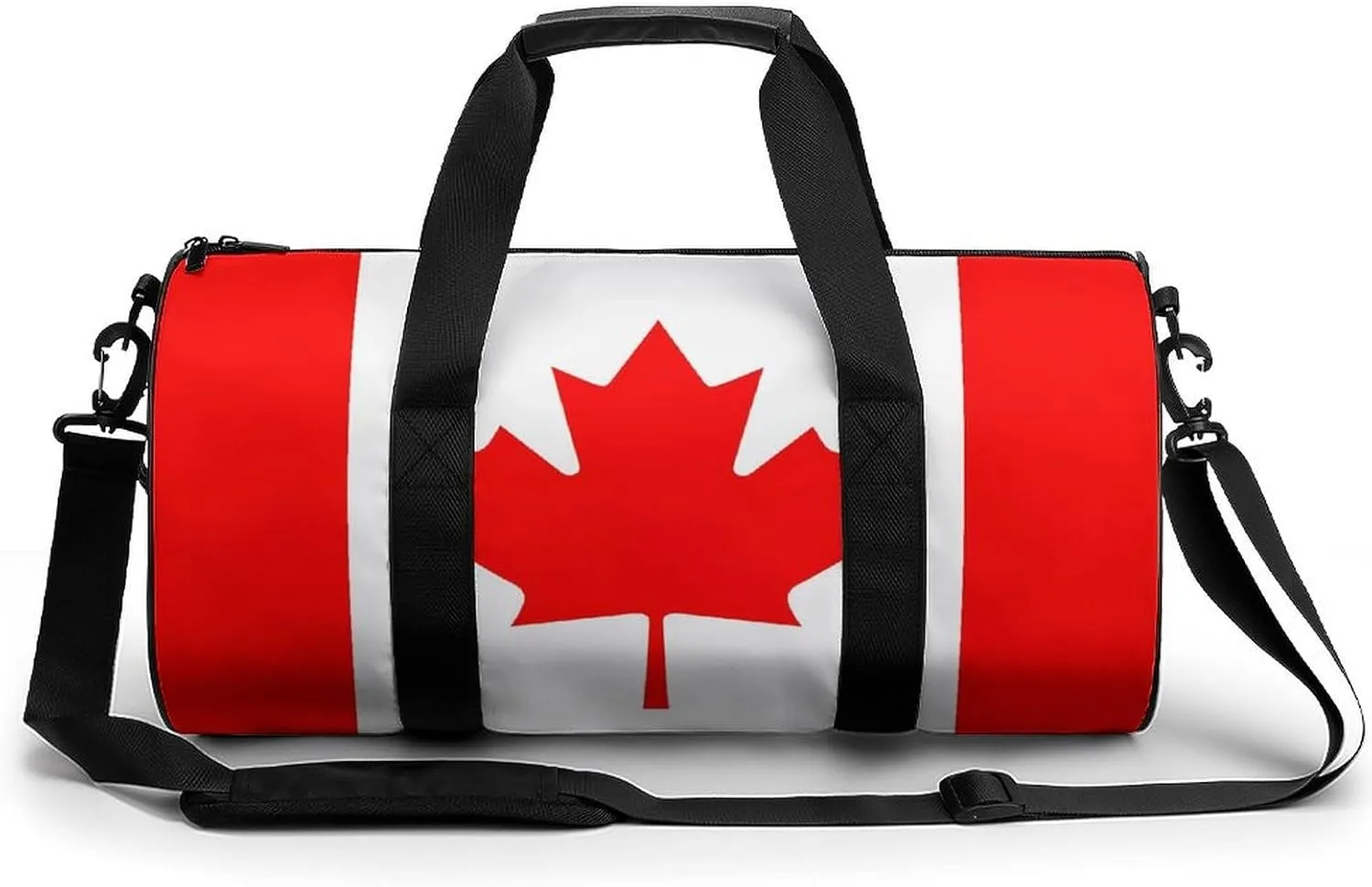 Canada Flag Small Gym Bag for Men Women Swim Dance Travel Tote Duffle Bags with Shoulder Strap