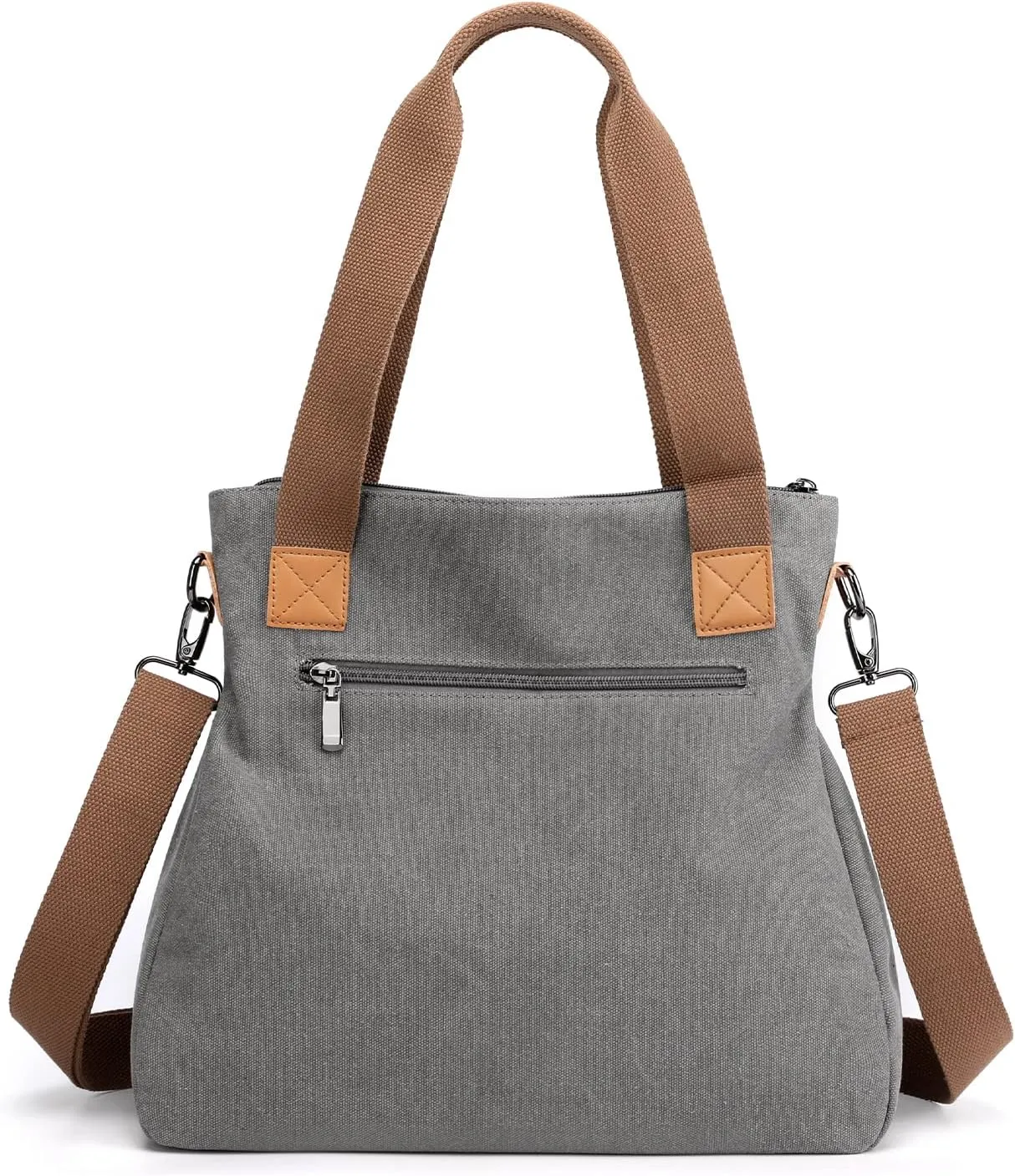 Canvas Crossbody Bags for Women Trendy Tote Purses Work Shoulder Multi-pocket Handbags