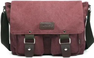 Canvas Messenger Bag for Men & Women - Vintage Shoulder Bag Satchel Bag Laptop Crossbody Campus Work Bag