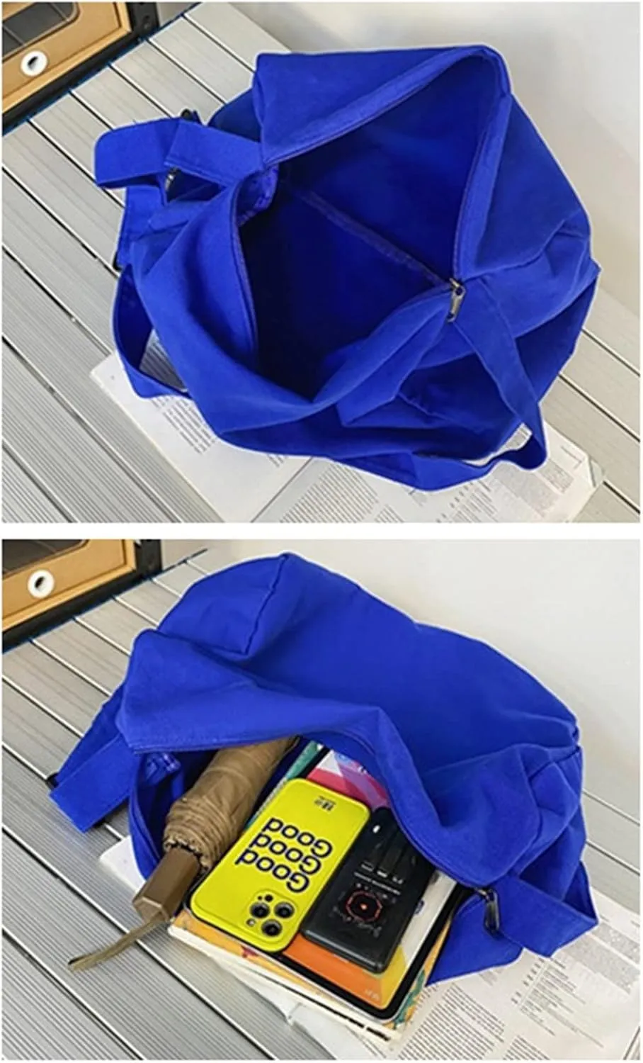 Canvas Messenger Bag Large Hobo Crossbody Bag Casual Travel Purse Black Shoulder Bag for Women Men Trendy