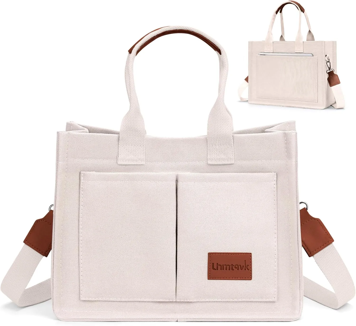 Canvas Tote Bag for Women, Large Work Purses Bible Tote