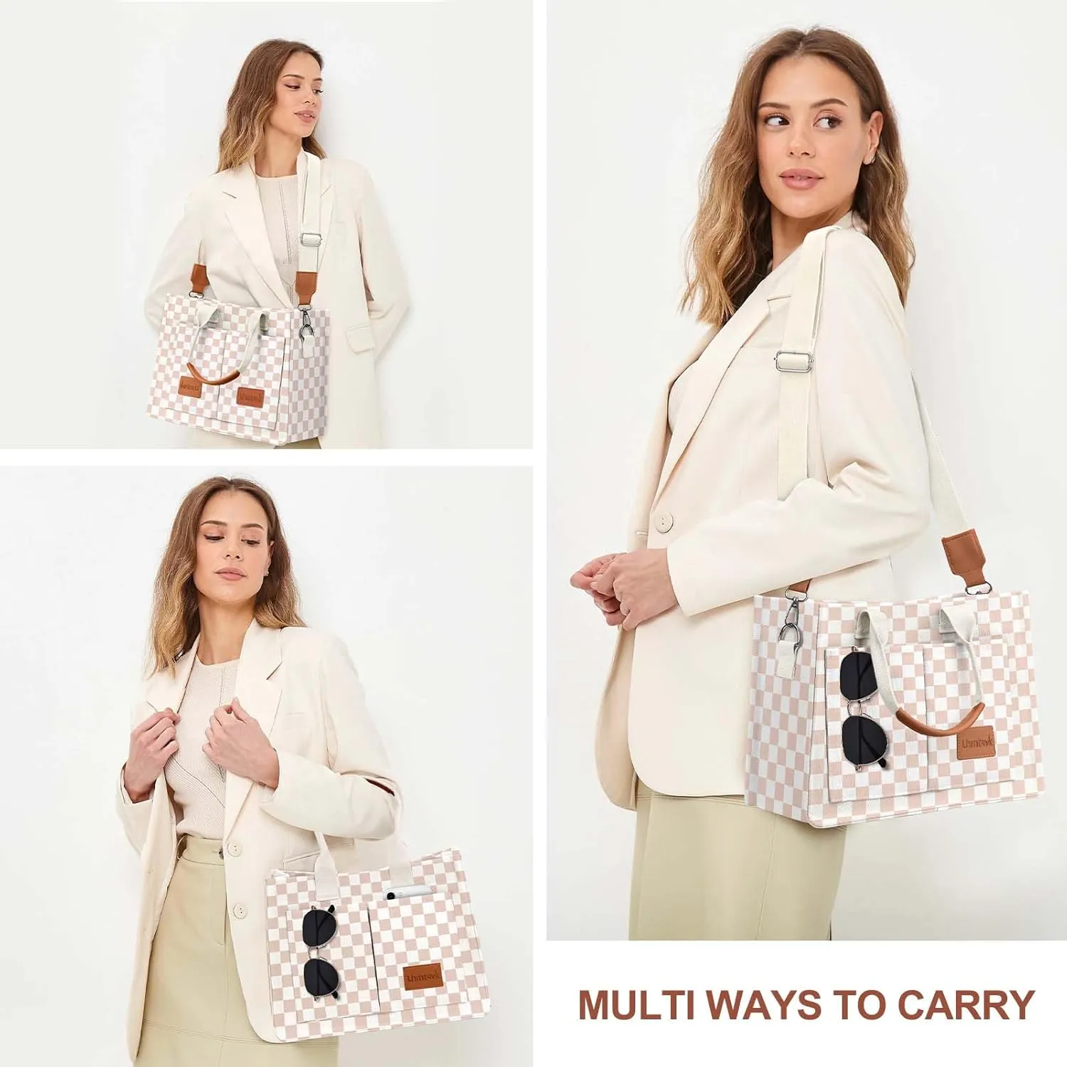 Canvas Tote Bag for Women, Large Work Purses Bible Tote