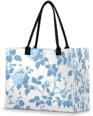 Canvas Tote Bag for Women - Reusable Tote Shoulder Bag Casual Bag for Vacation, Shopping, Work, Gym