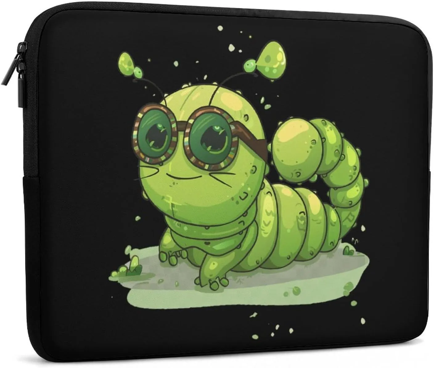 Caterpillar Glasses Insect Bug Laptop Sleeve Case Protective Computer Bag Carrying Briefcase for Men Women