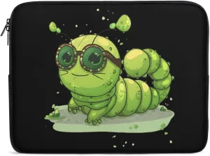 Caterpillar Glasses Insect Bug Laptop Sleeve Case Protective Computer Bag Carrying Briefcase for Men Women
