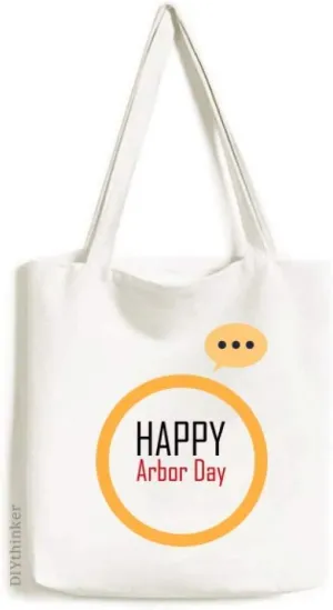 Celebrate Arbor Day Blessing Festival Expression Gift Sack Canvas Tote Shoulder Bag
