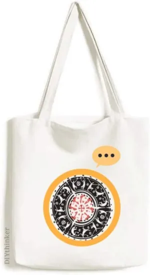 Celebrate Mexican Outline Mexico Totems Expression Gift Sack Canvas Tote Shoulder Bag