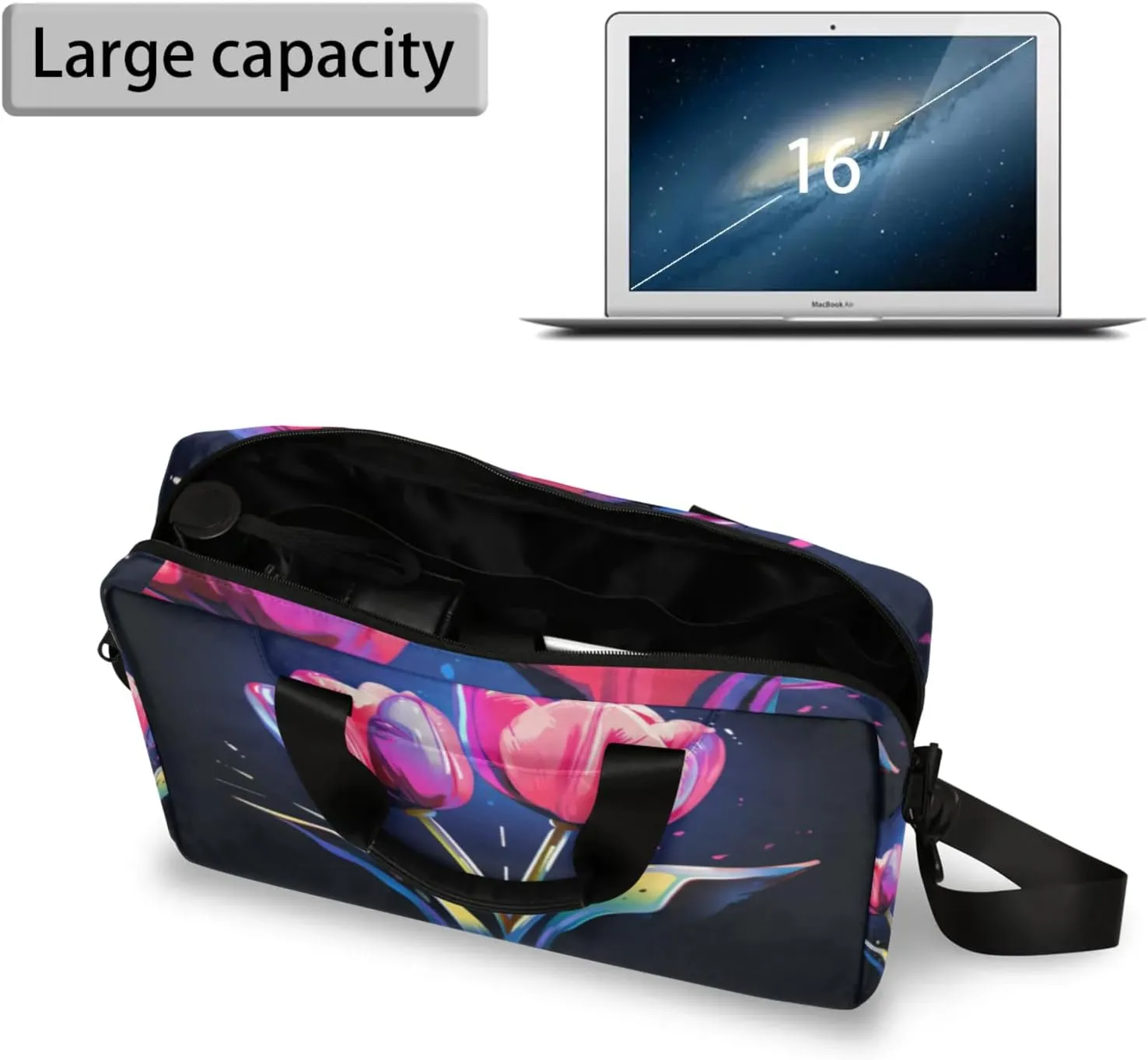 cfpolar Laptop Bag Laptop Satchel Briefcase Adjustable shoulder Carrying for 15 inch-16 inch Laptop-3