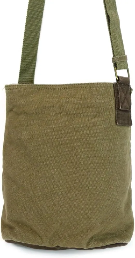 CHALA Handbags Brown/Olive Canvas Patch Cross-body Messenger Bags with 2021 new Key-fob