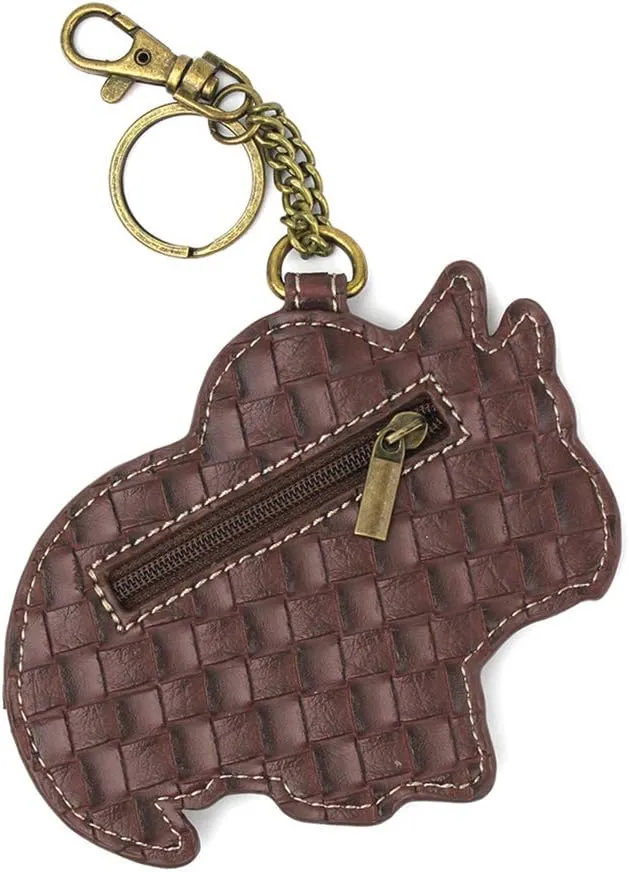 CHALA Handbags Brown/Olive Canvas Patch Cross-body Messenger Bags with 2021 new Key-fob