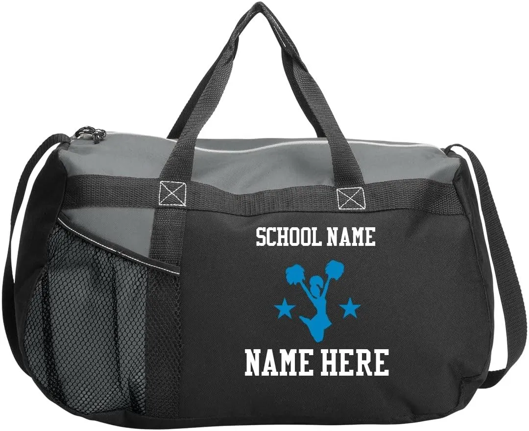 Cheerleader Custom Text Duffel Bag: Gym Duffel Bag