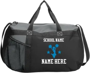 Cheerleader Custom Text Duffel Bag: Gym Duffel Bag