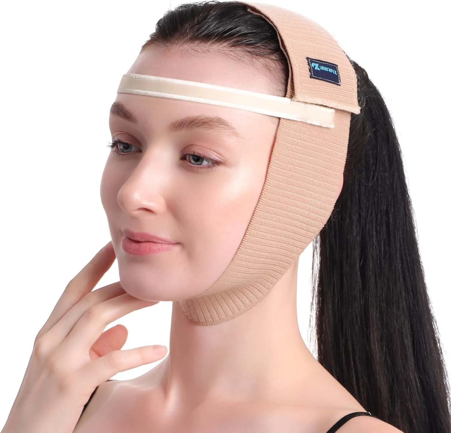 Chin Strap for Sleeping - Neck and Chin Compression Garment for Women - Face Slimming, Jowl Tightening, and Post-Surgical Facelift Recovery Wrap