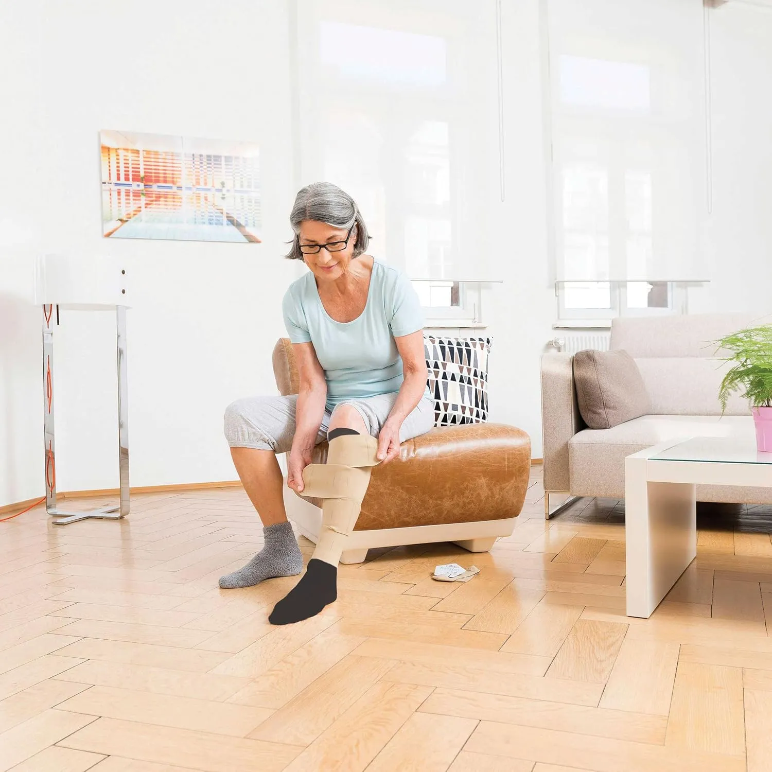 CircAid Juxtalite Lower Leg System Designed for Compression and Easy Use - Large (Full Calf)/ Long