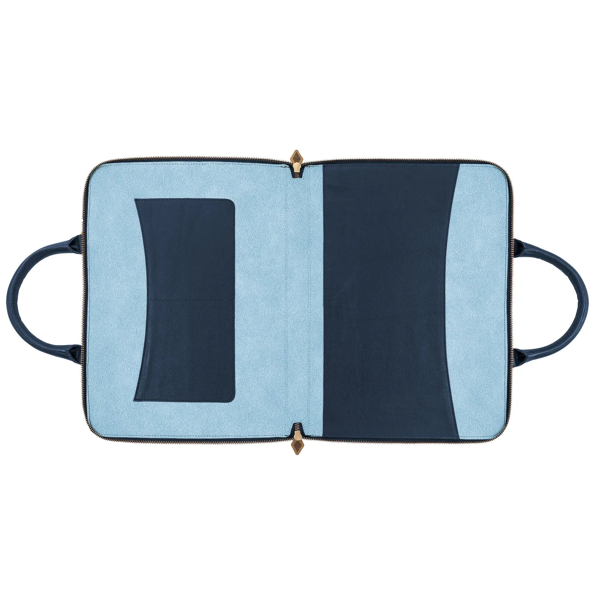 Clara Briefcase - Navy Leather