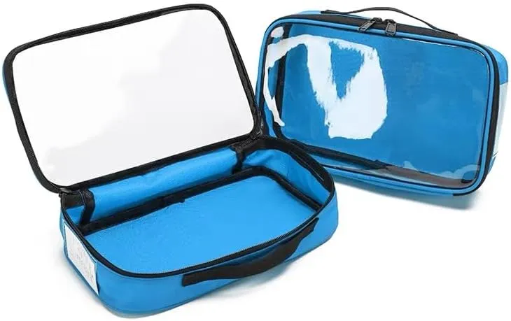 Clear Travel Toiletry Bag Set, 1-Pack Transparent Makeup Organizer, powder
