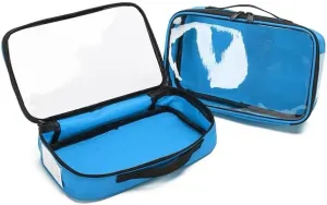 Clear Travel Toiletry Bag Set, 1-Pack Transparent Makeup Organizer, powder