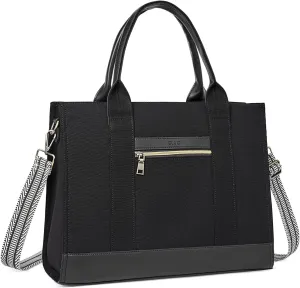 CLUCI Laptop Tote Bag for women 15.6 inch Computer Briefcase Leather Work Shoulder Bags Handbag for Office,School,Travel