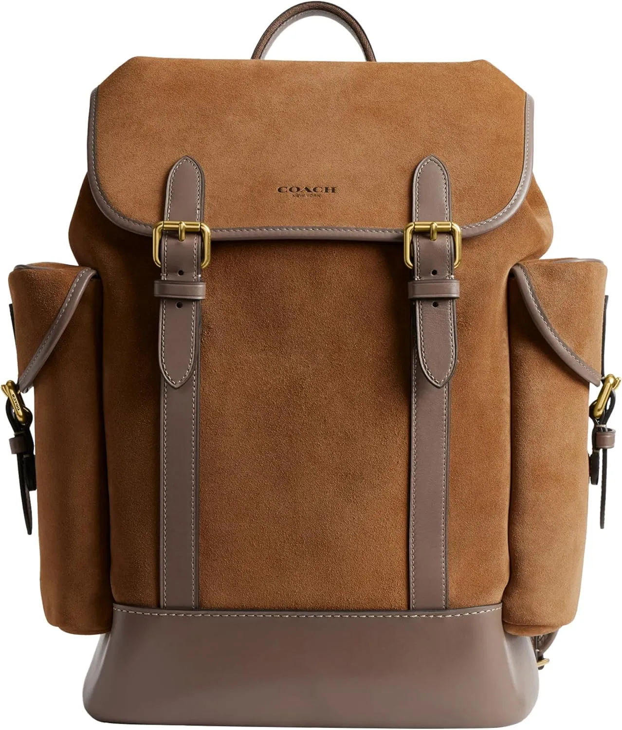 COACH Men's Hitch Backpack, Cedar Suede, One Size