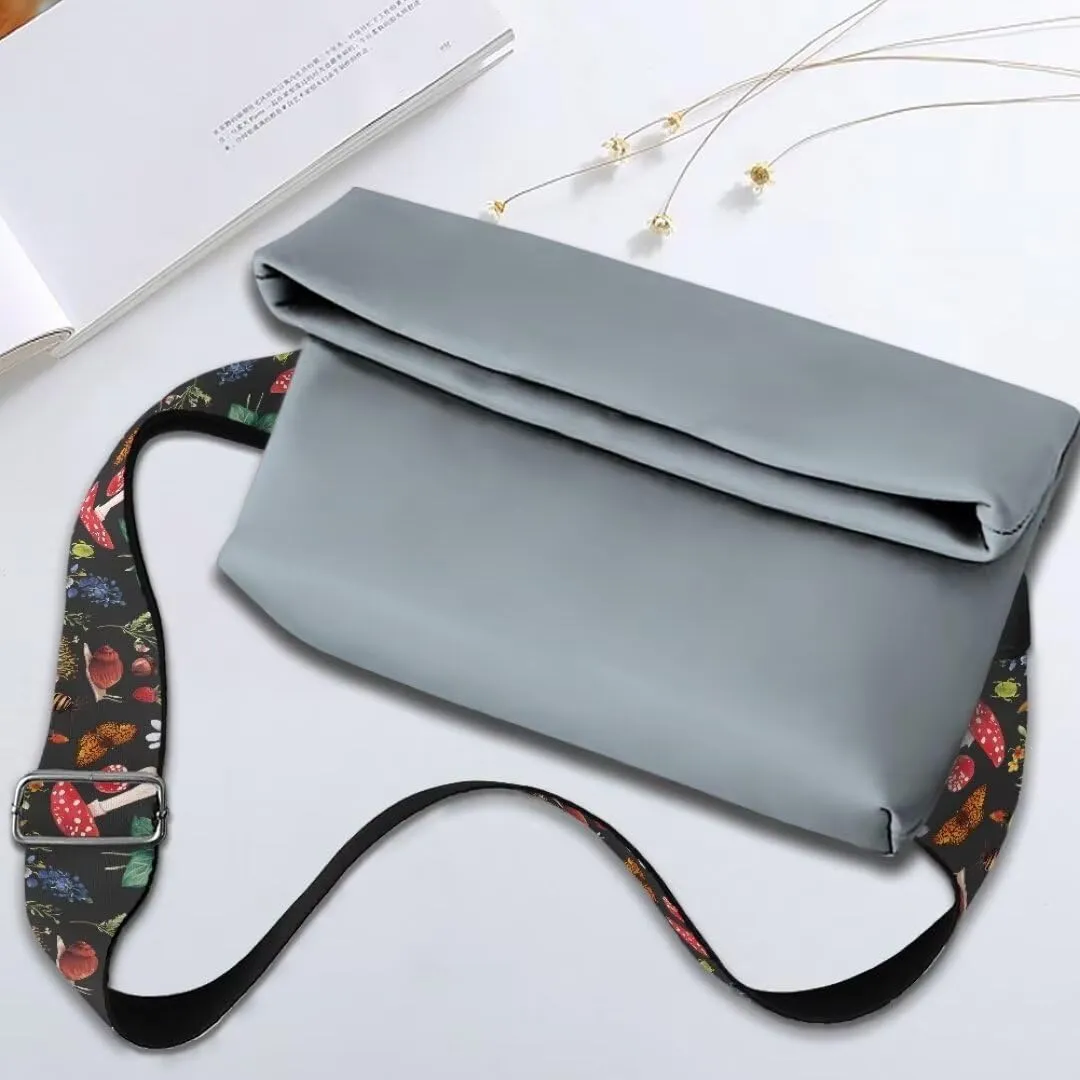 Coldinair Mushroom Snail Wide Shoulder Strap Adjustable Replacement Belt Guitar Crossbody Bag Straps Handbag Strap Canvas Straps Luggage Strap