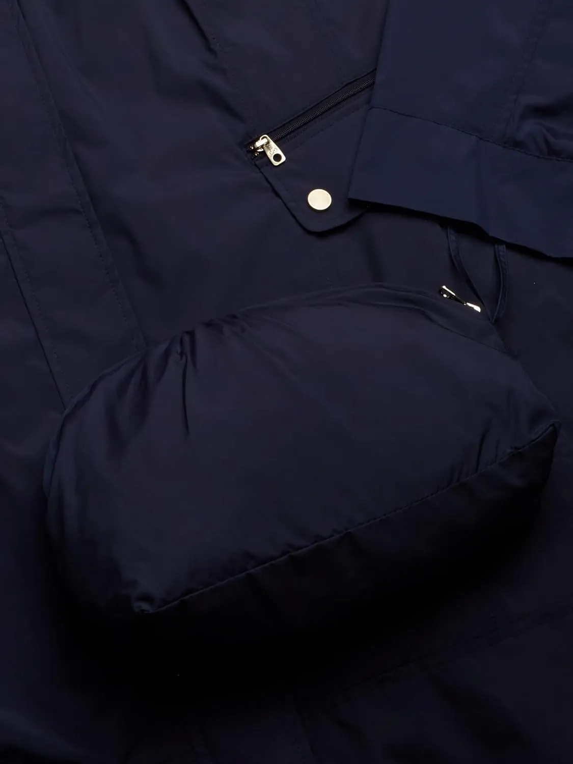 Cole Haan Women's Single Breasted Travel Packable Rain Jacket