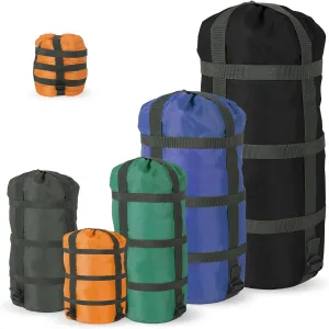 Compression Sack for Sleeping Bag Stuff Sack Adjustable Sleeping Bag Compression Stuff Sack 6L   15L  18L   30L   45L 52L Space Saving Gear for Backpacking Hiking Camping Outdoor and Travel Storage